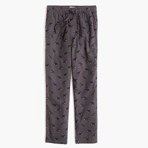 J. Crew NWT Flannel PJ pant in St. Bernard print L